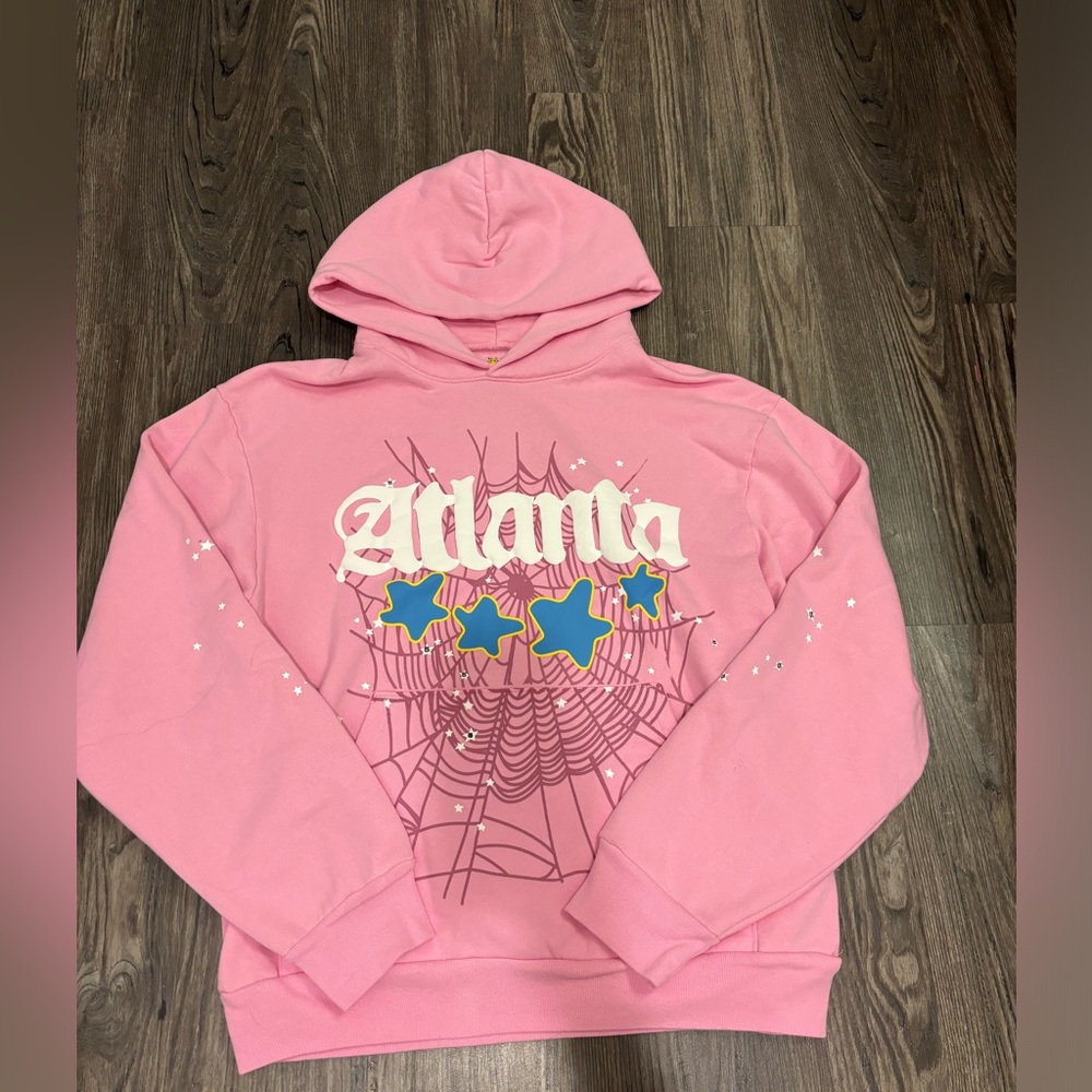Pink Atlanta Sp5der Hoodie